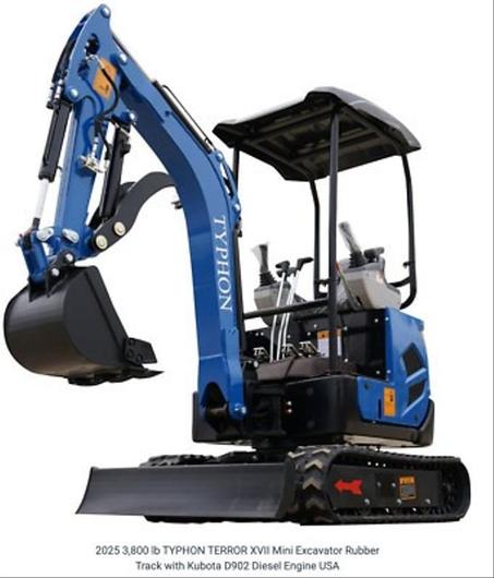 2025 New Mini Excavator Crawler EPA certified USA KUBOTA Diesel D902