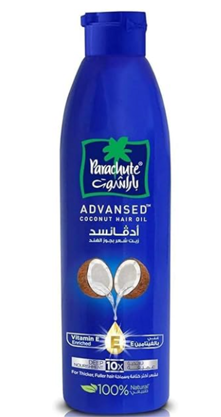 زيت جوز الهند للشعر من باراشوت بسعة 300 مل، ادفانس بلو