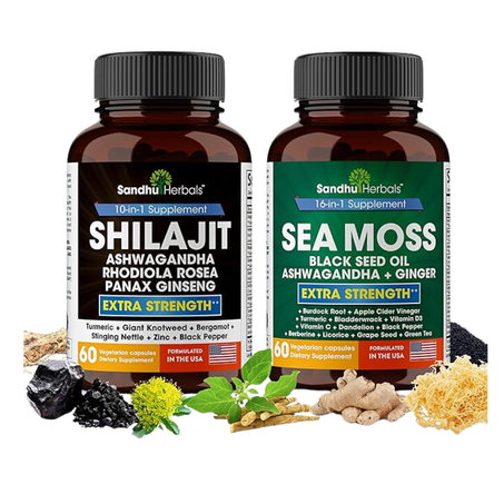 Shilajit Sea Moss Ashwagandha Bundle