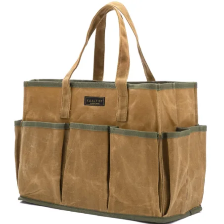 حقيبة أدوات من قماش الكانفاس المشمع