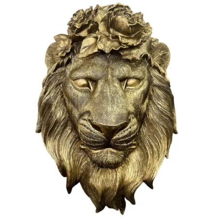 ديكور حائط رأس الأسد الذهبي من GUSFREUD