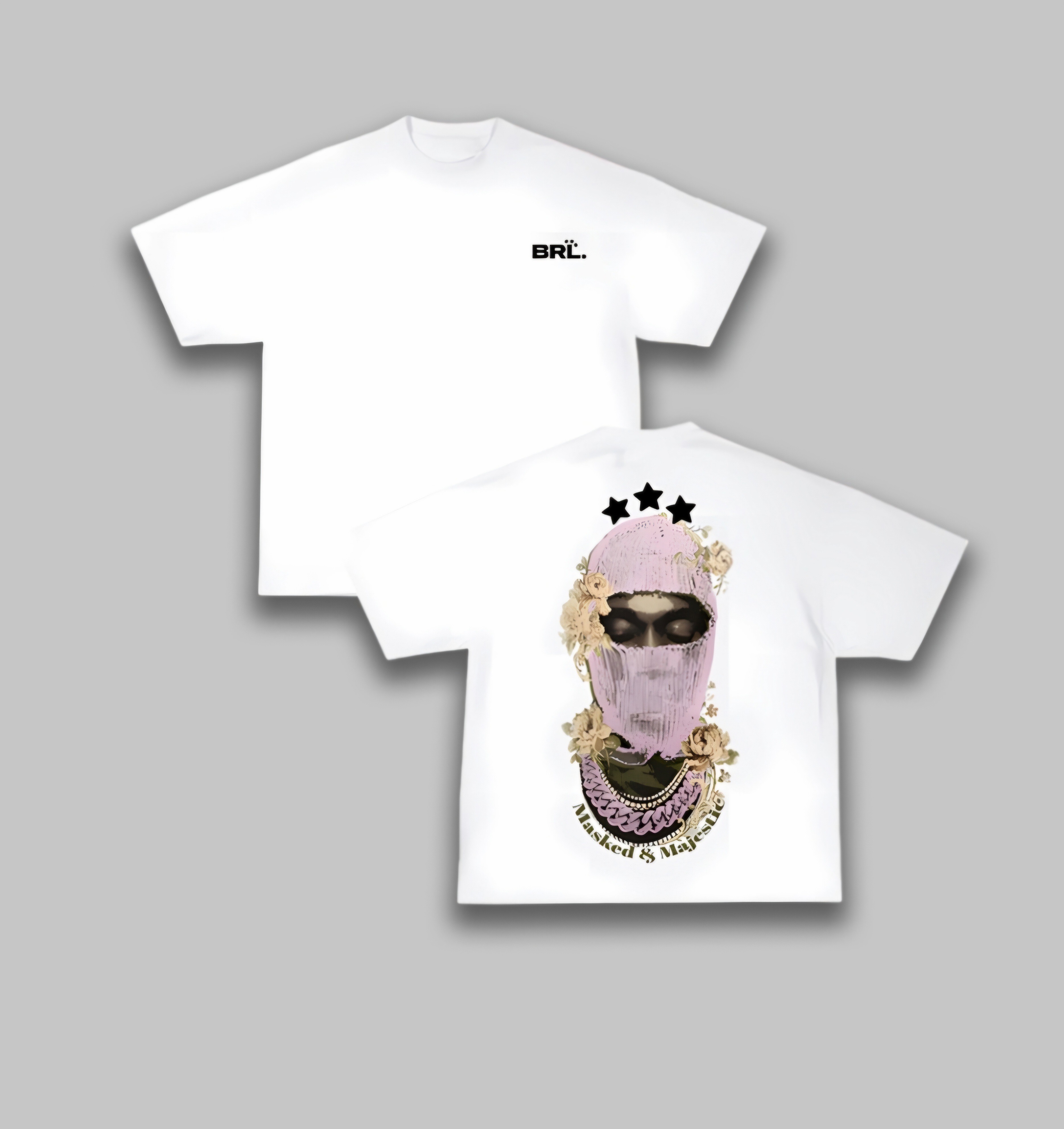 MASKED & MAJESTIC T-SHIRT WHITE