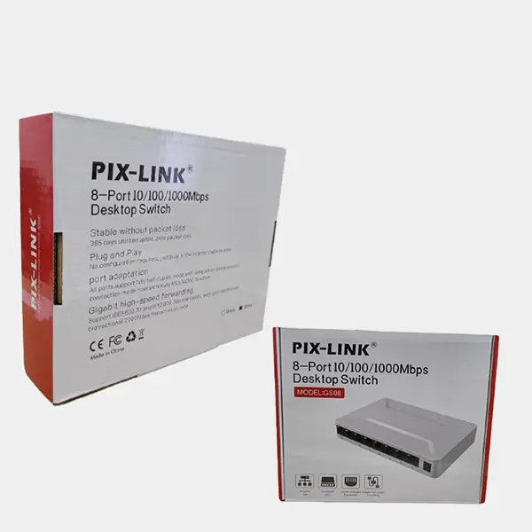 8 Port Gigabit Network Switch PIX-LINK GS08 10/100/1000Mbps