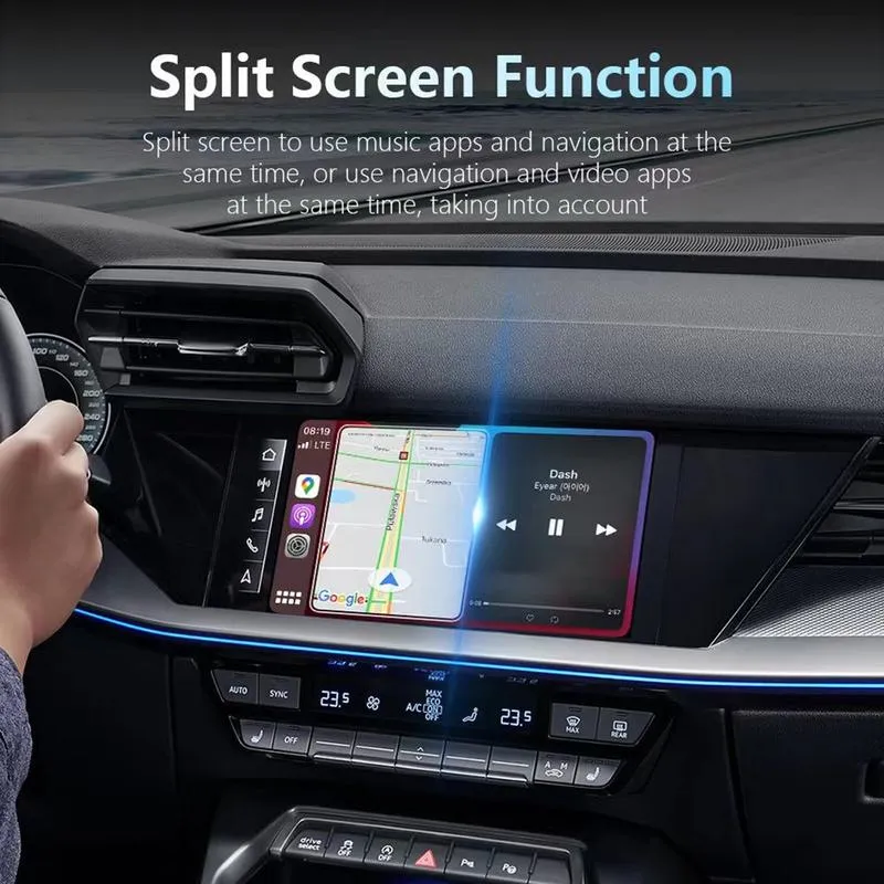 TYS-401 2-in-1 AI Box Wireless CarPlay & Android Auto Adapter