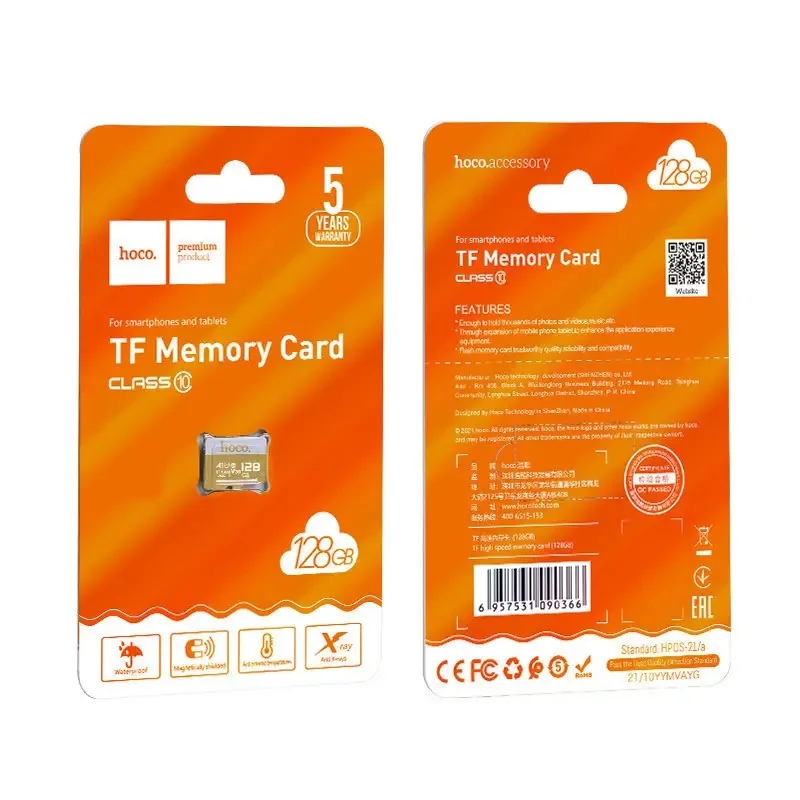 HOCO TF Memory Card 128GB – Classe 10