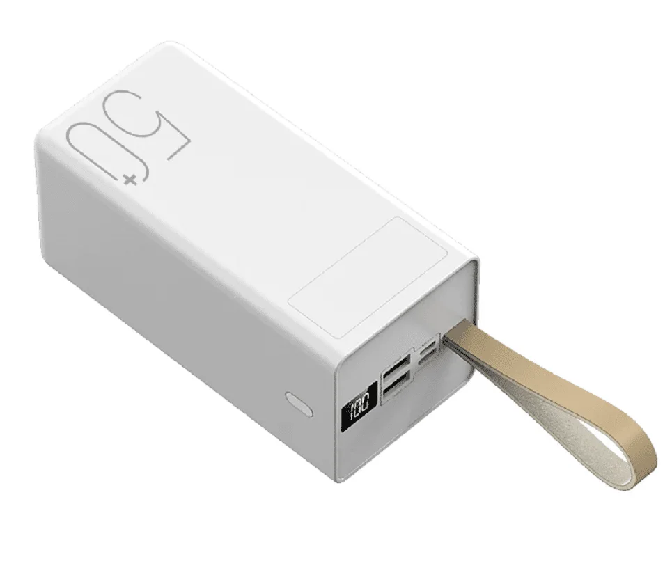 Power Bank 50 000 mAh – 20 W, Recharge Rapide USB-C/USB-A