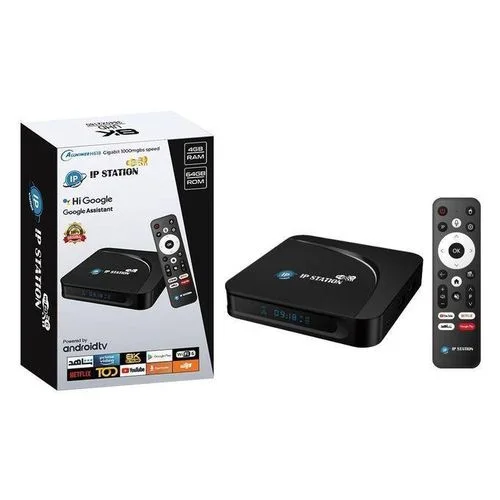 Box Ip station 15 pro 4 go 64 GB + 3 ans iptv