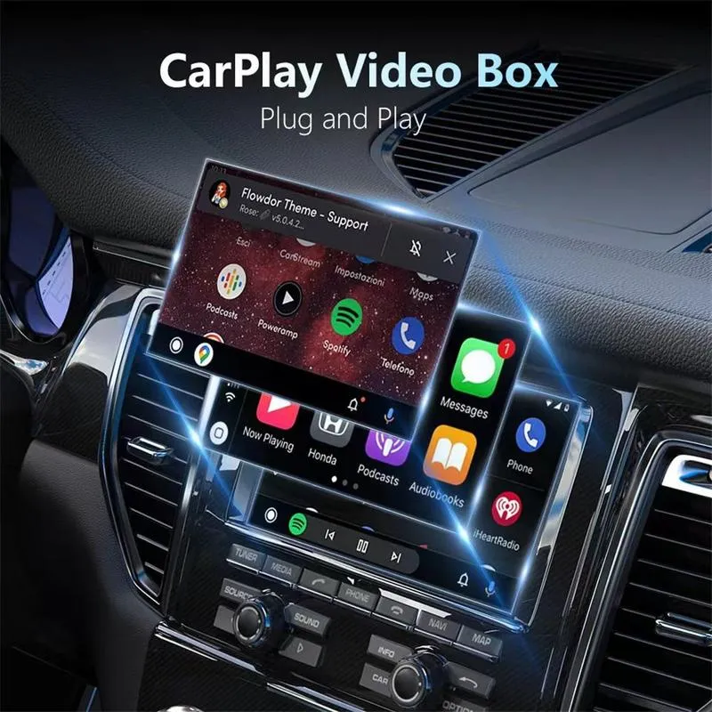 TYS-401 2-in-1 AI Box Wireless CarPlay & Android Auto Adapter