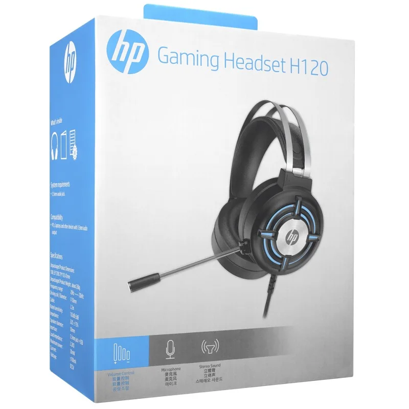 Casque Audio HP H120 Gaming Headset, USB