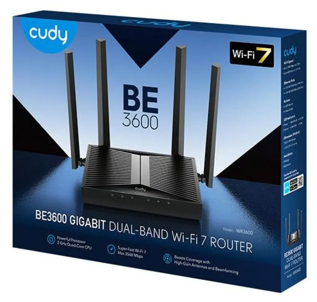 Cudy BE3600 Wi-Fi 7 Gigabit Router