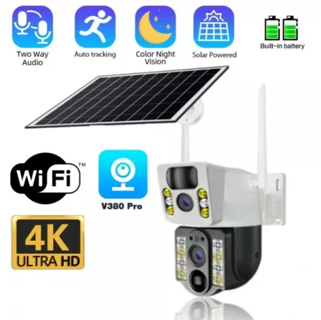 CAMERA Solaire 4G Carte SIM V380