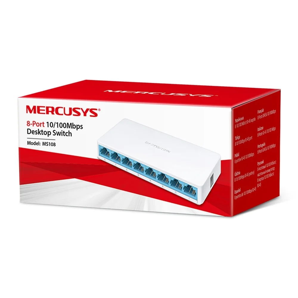 MERCUSYS MS108 – Switch Desktop 8 Ports 10/100 Mbp