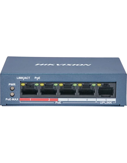 Commutateur POE Hikvision 4 ports 5FE POE 10 switch