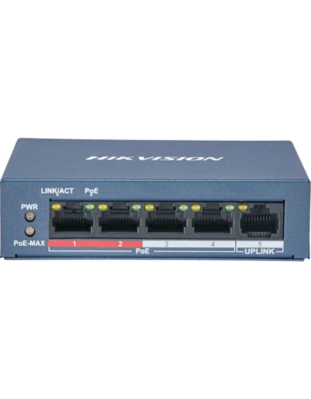 Commutateur POE Hikvision 4 ports 5FE POE 10 switch