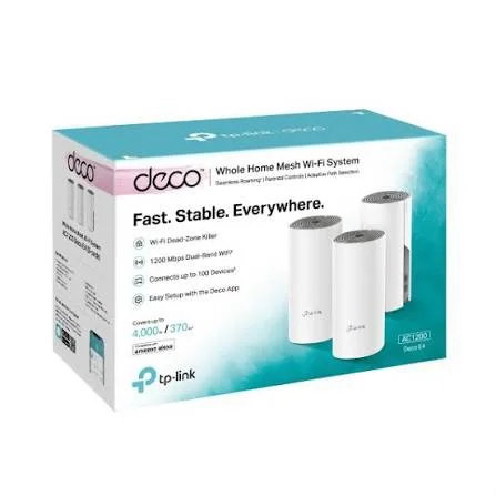 Système Wi-Fi Mesh TP-Link Deco E4 pour Partage de Connexion