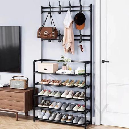 علاقة الملابس  و منظم للأحذية 5 طبقات