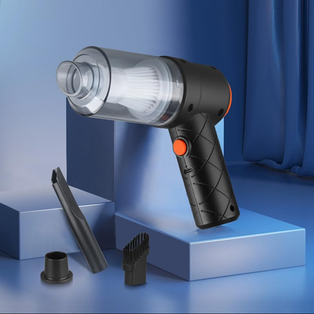 مكنسة و منفاخ يدوي لاسلكي صغير 3 في 1