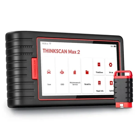 THINKCAR-Outil de Diagnostic de Voiture ThinkScan Max2, Système Complet, Scanner OBD2, Mise à Jour Gratuite à Vie, Codage ECU PK ThinkTool Mini