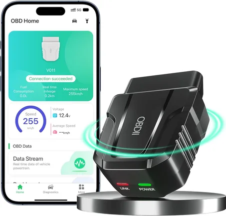 OBDII V011, Outil de Diagnostic pour des voitures très récent, fonction complète, Android, Code de lecture OBDII, Bluetooth 5.4, 25K80