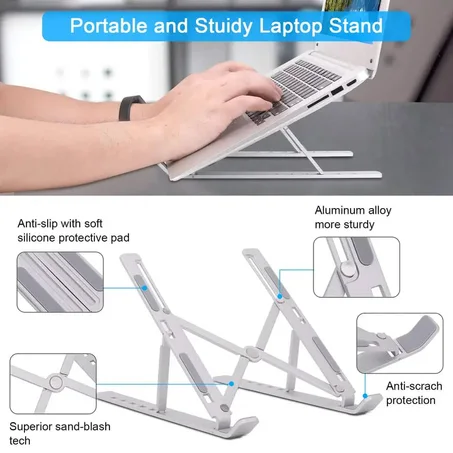 Support d'Ordinateur Portable en Aluminium : Élégance et Ergonomie au Sommet