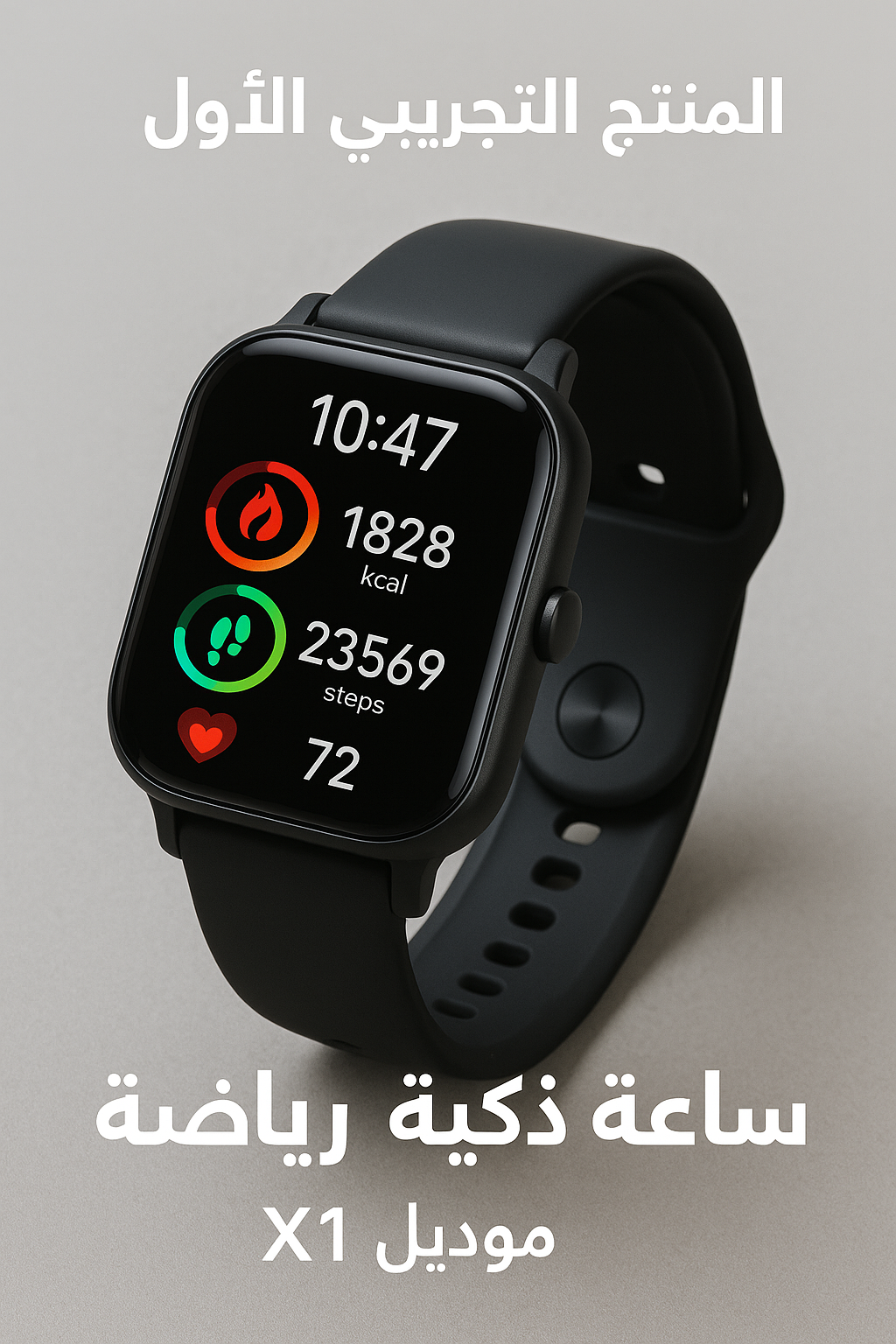 المنتج التجريبي الأول: ساعة ذكية رياضية