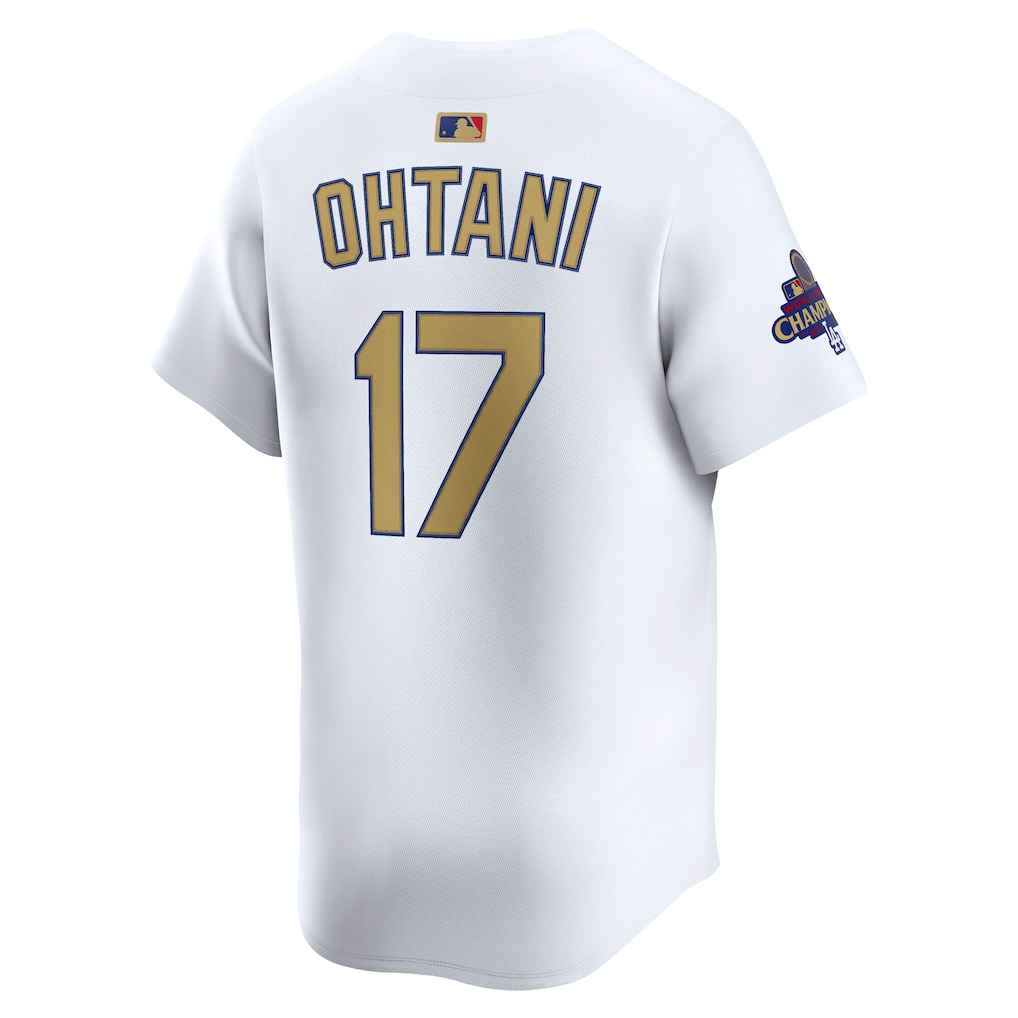 激レア　即完売品Dodgers Ohtani 17ユニフォームゴールドリミテッド 高品質の人気 Limited Mens Jersey LDRD Dodgers Away Ohtani