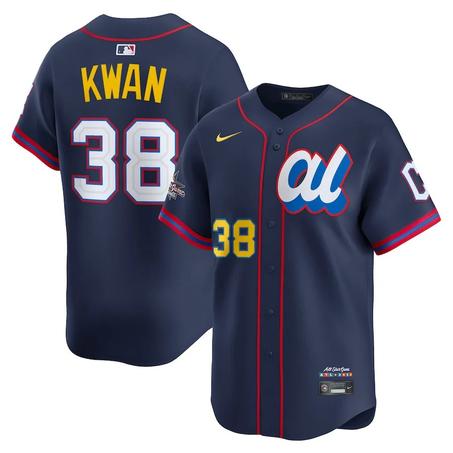 Men's American League Steven Kwan Navy 2025 All-Star Player Jersey