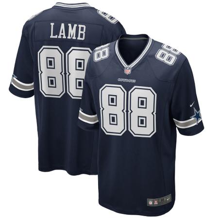 Men's Dallas Cowboys CeeDee Lamb  Navy Game Jersey
