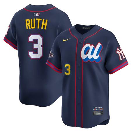 Men's American League Babe Ruth Navy 2025 All-Star Player Jersey