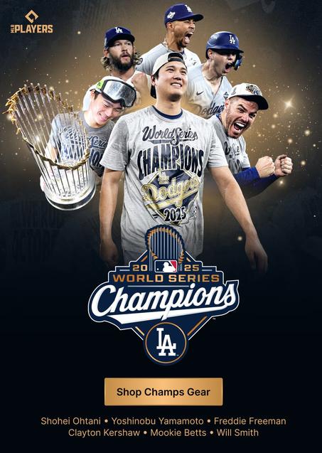 Ohtani/Betts/Freeman 2025 World Series Champions Los Angeles Dodgers Jerseys! Ships fast!