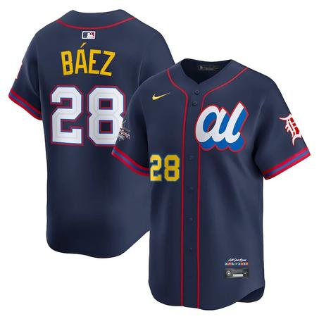 Men's American League Javier Báez Navy 2025 All-Star Player Jersey