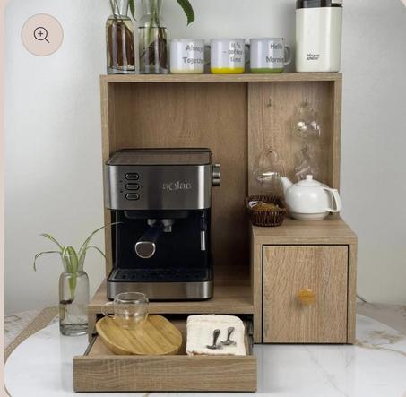 كومتوار قهوة خشبي أنيق – ديكور داري