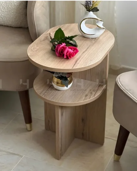 🛋️ طاولة "أورا" الجانبية الذكية – الأناقة والعملية في قطعة واحدة!