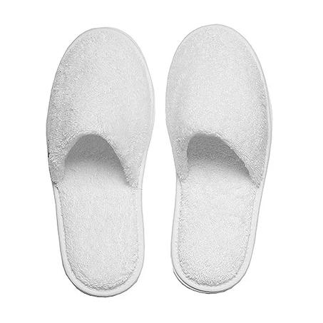 Chaussions d’Hôtel Blancs en Tissu – Confort et Hygiène pour vos Invités