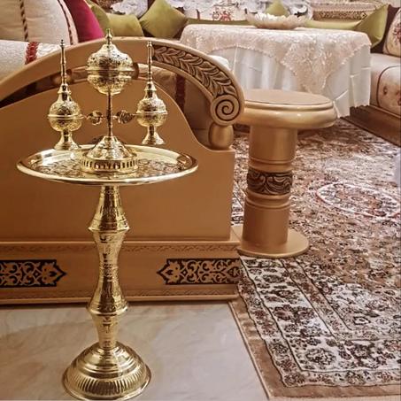 باك الأناقة صندرية رفقة مبخرة و2 مرشات من النحاس الحر