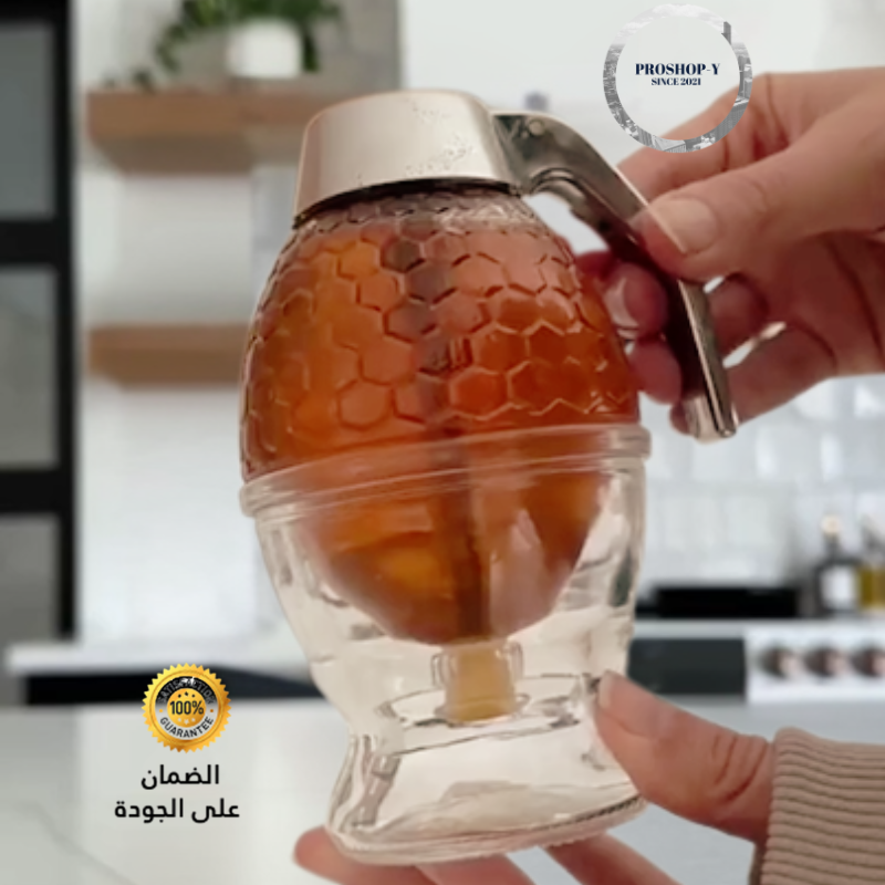 موزع عسل بتصميم خلية النحل