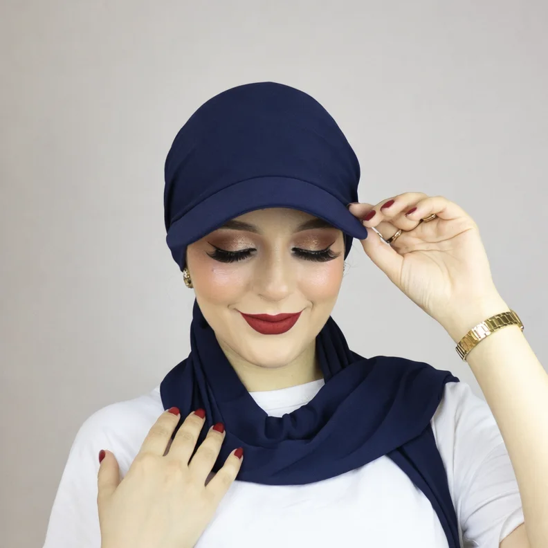 Turban châle casquette ajustable