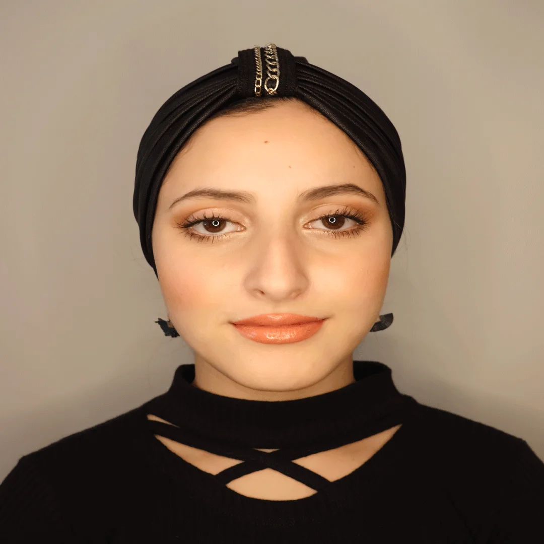 Turban Effet Cuir En Chaîne