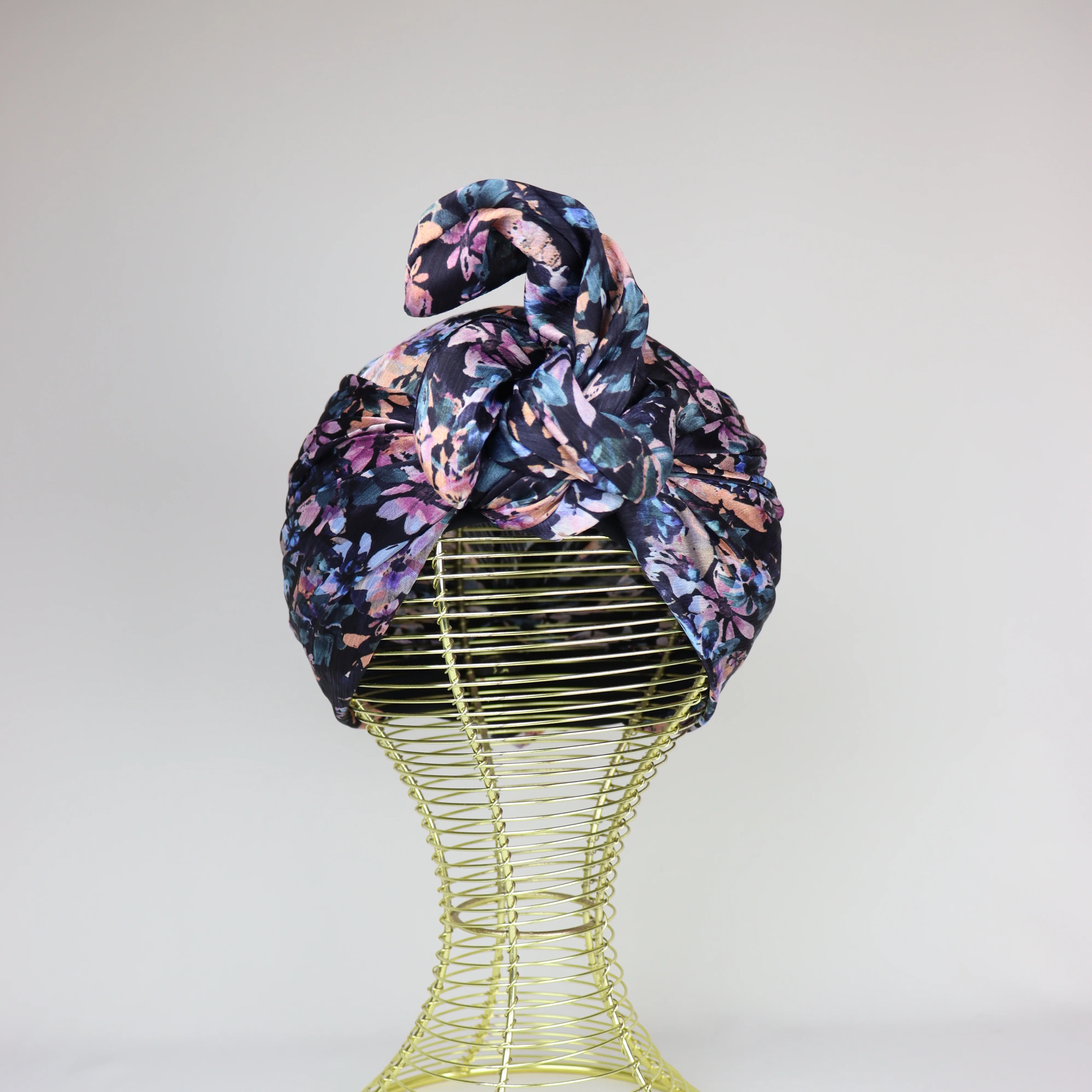 Turban Wire Satin Imprimé