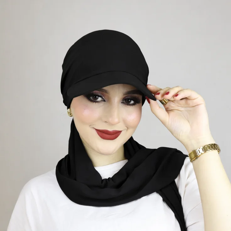 Turban châle casquette ajustable