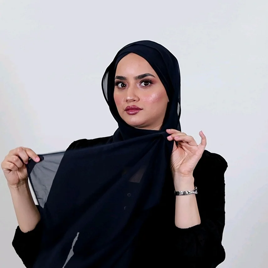 Turban chale mousseline