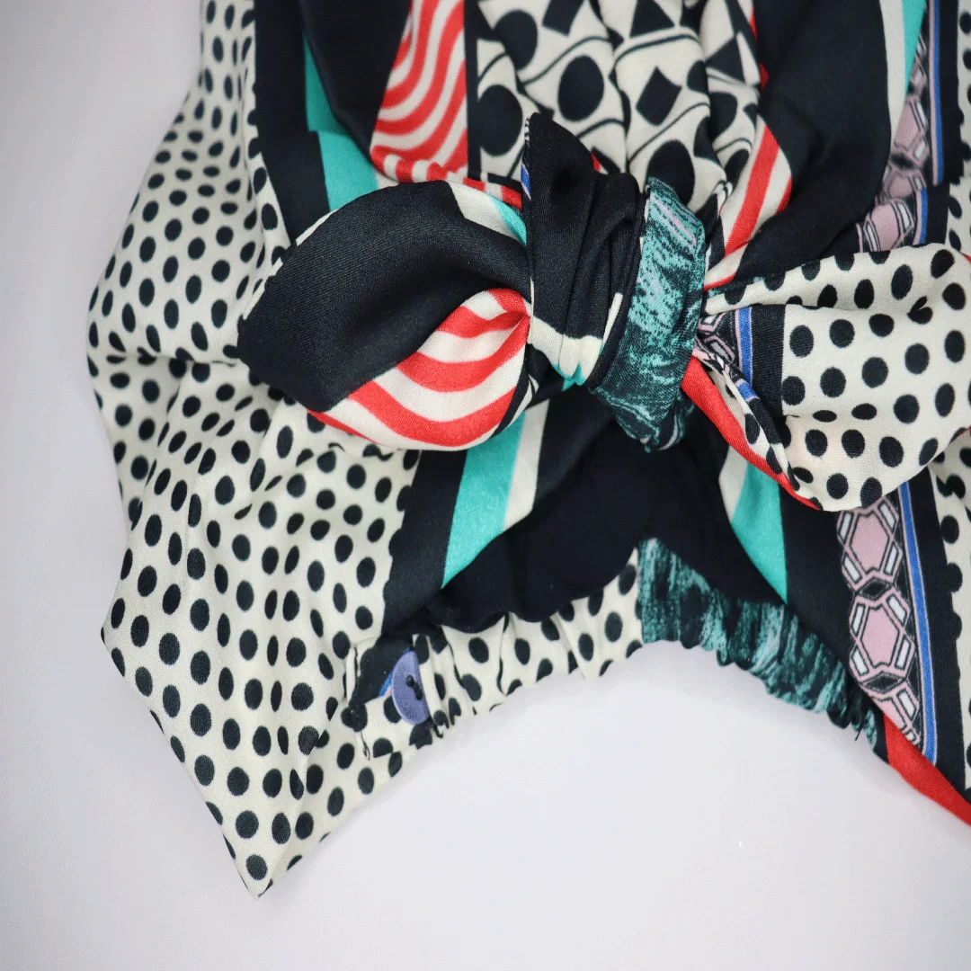 Turban Satin de Soie Style Bohème