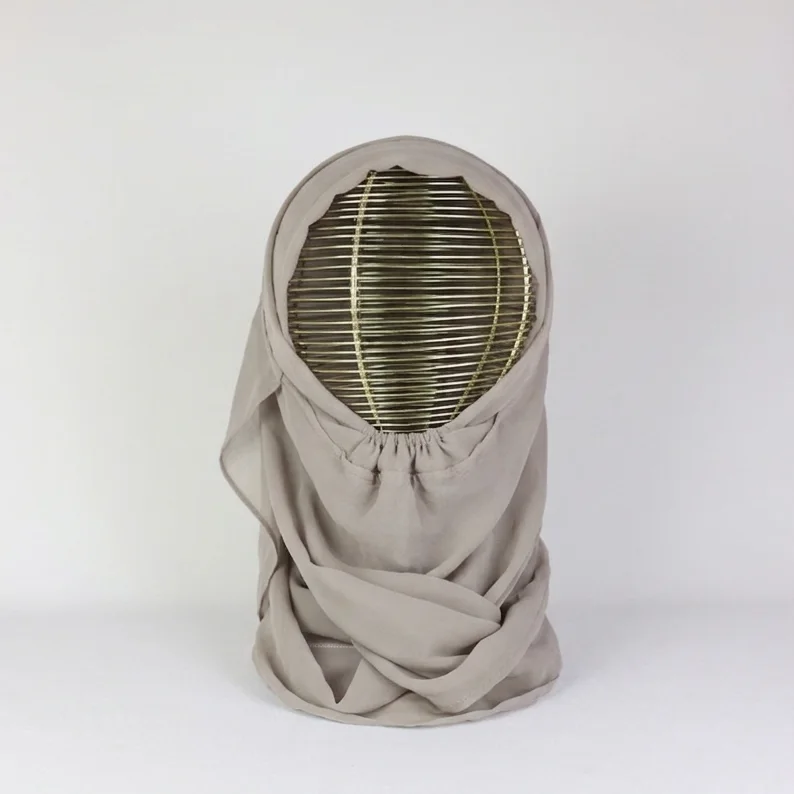 Foulard prêt-à-porter et bonnet avec élastique intégré