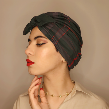 Turban burbery Vert