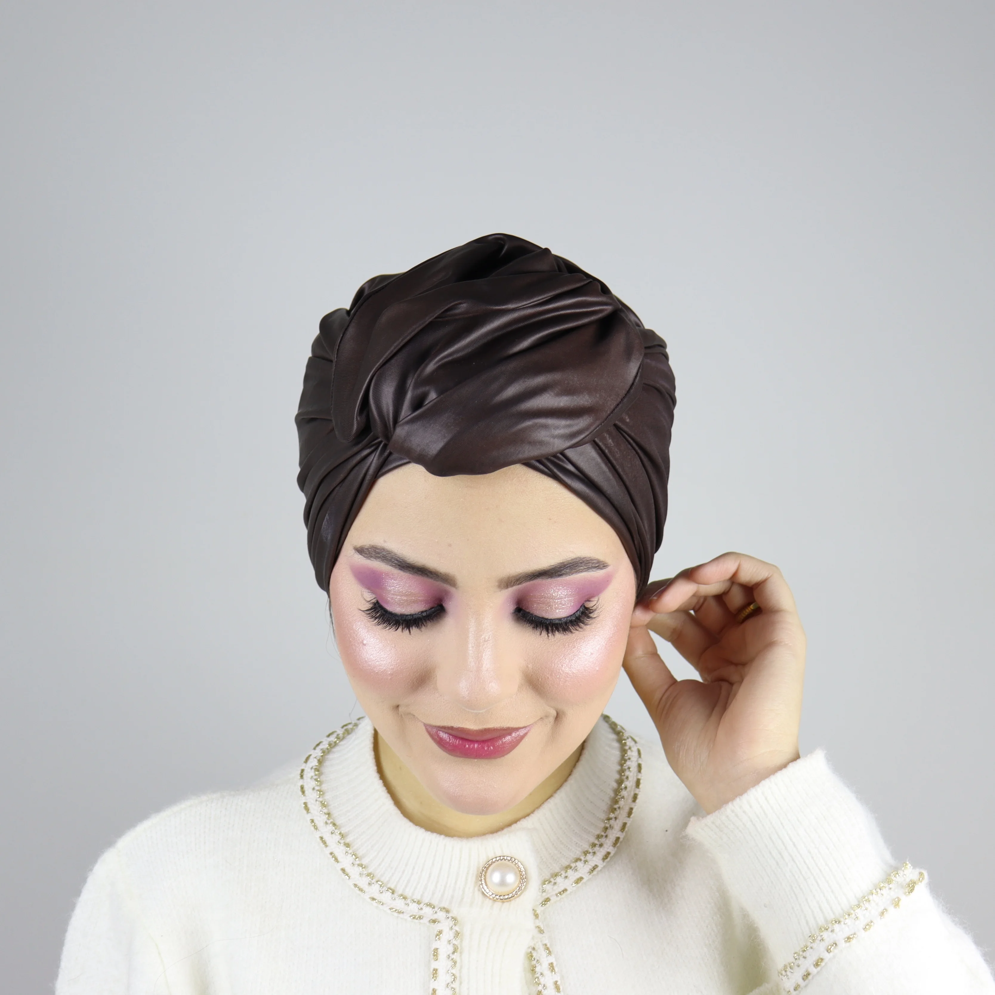 Turban Twist 3D effet cuir