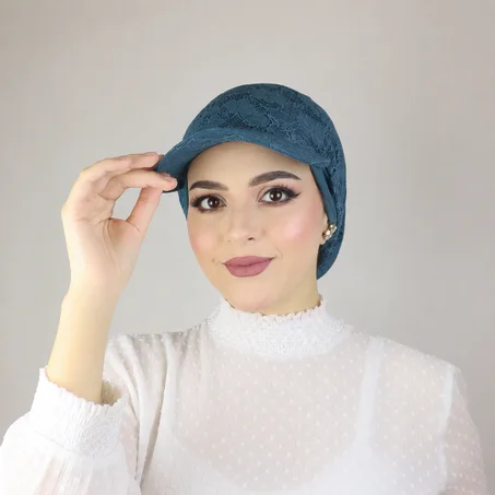 Turban Casquette Féminité en dentelle