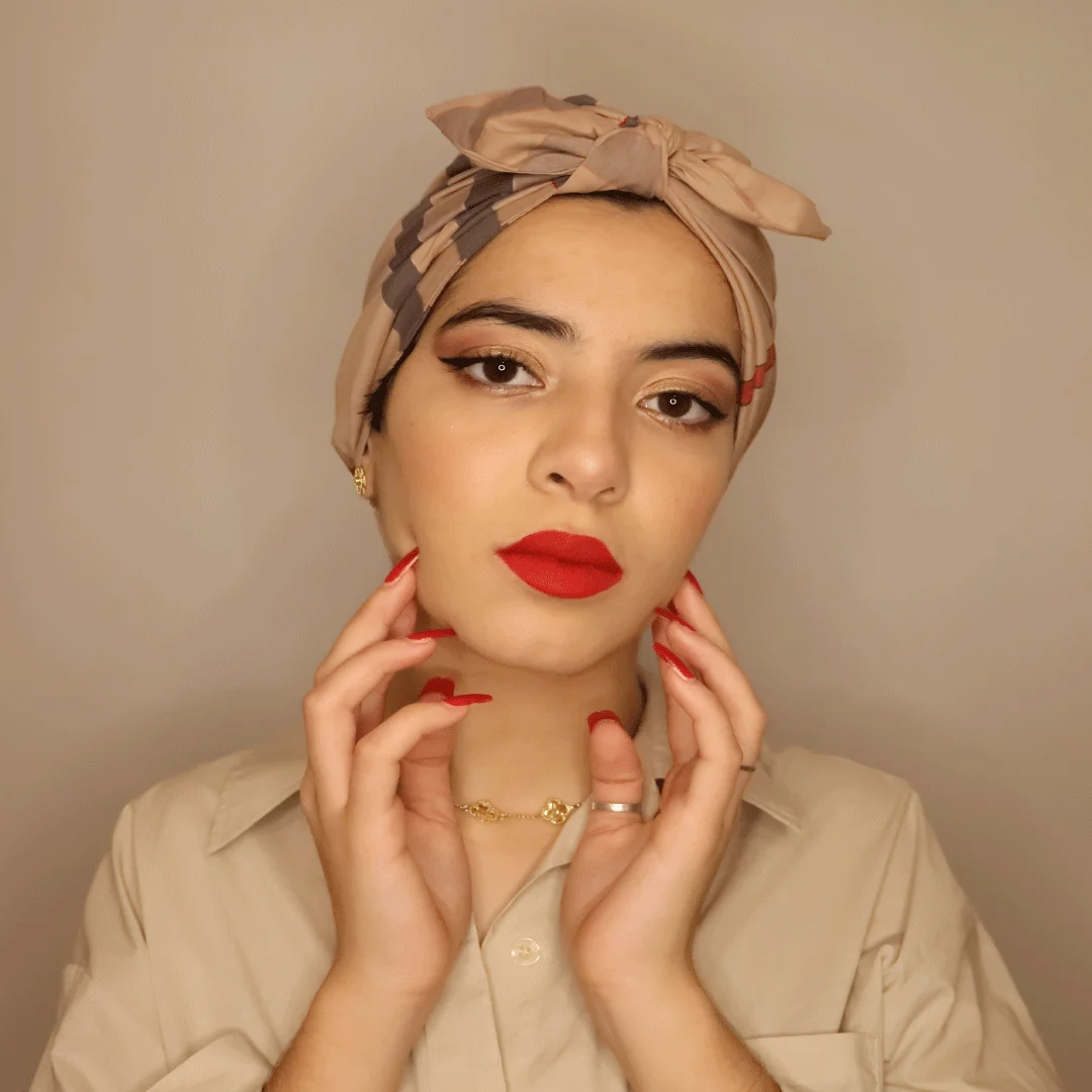 Turban burbery Beige
