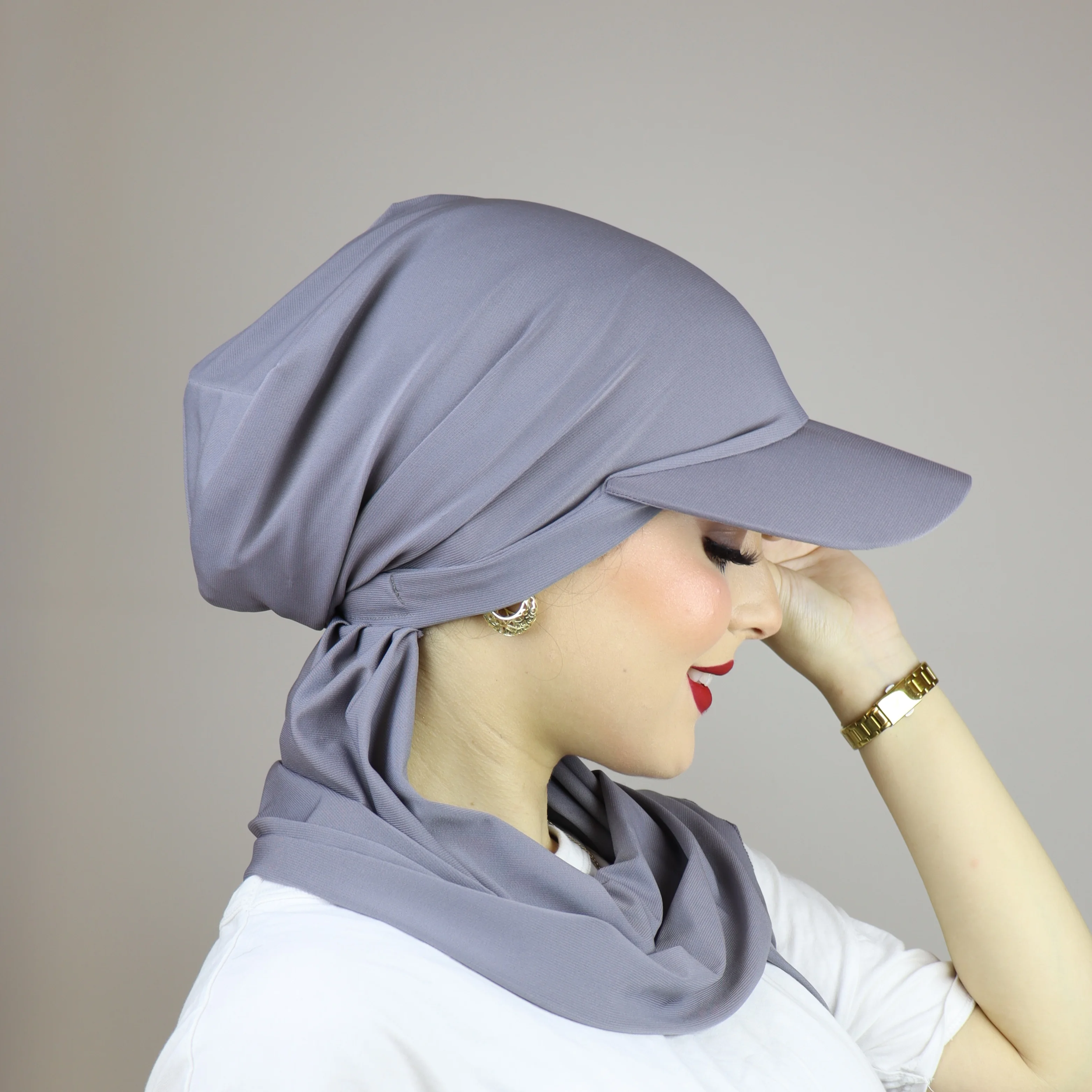 Turban châle casquette ajustable