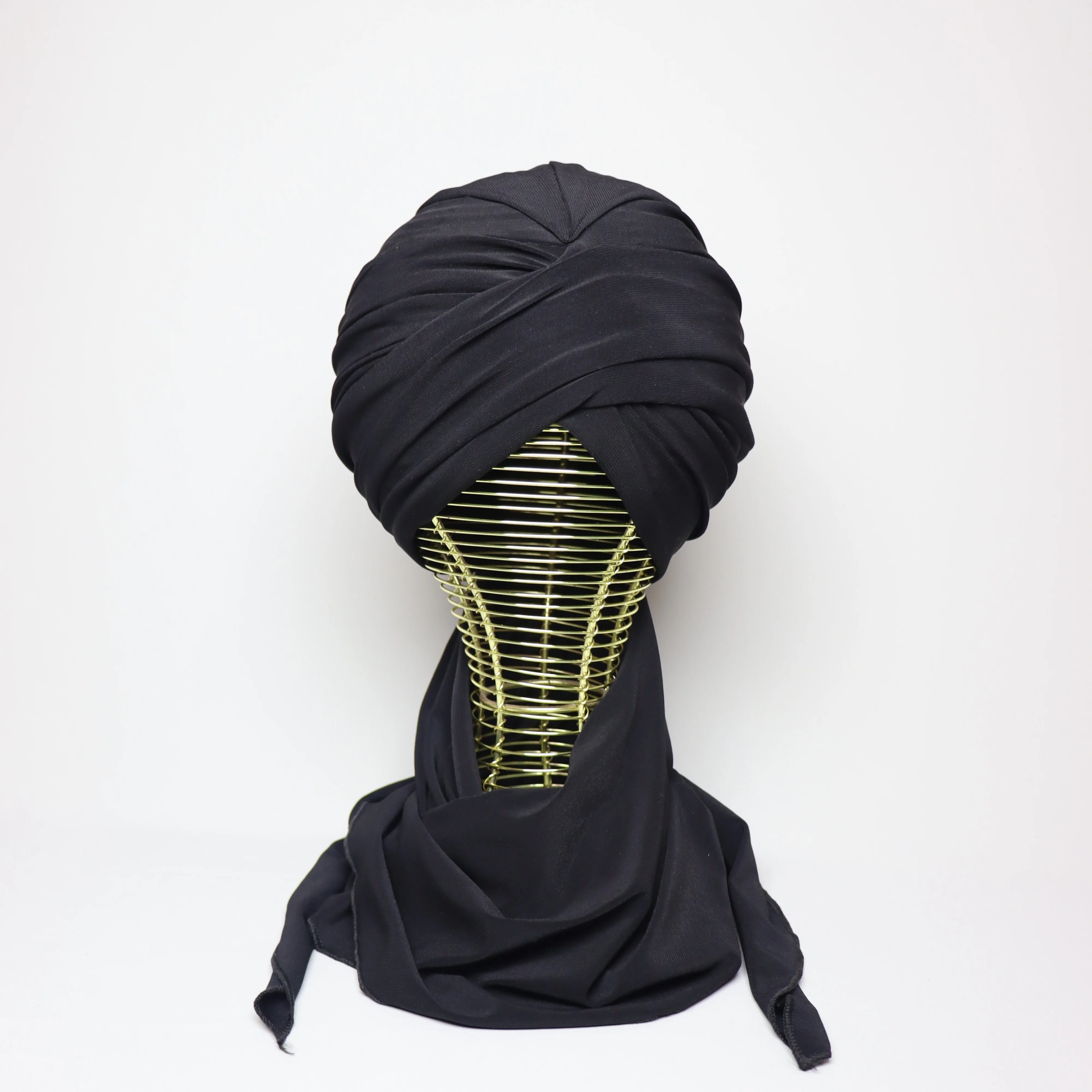 Turban chale Jasmine en crepe jersey