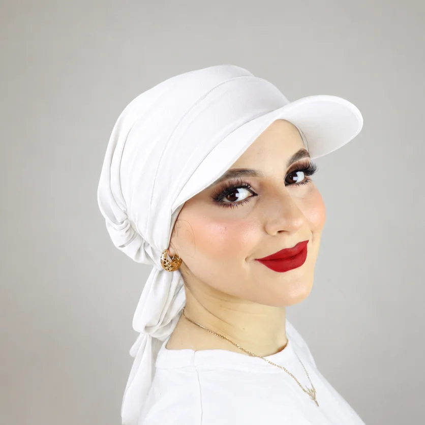 Turban froncé ou casquette ajustable et cache-cou  2 ou 3 pièces